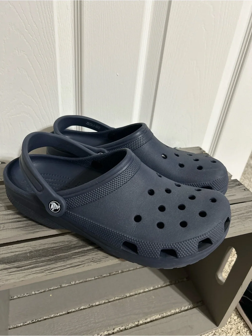 Navy Blue Men’s Crocs Classic Clogs Size 11 EUC